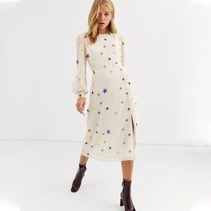 Nobody’s Child Star Print Midi Dress